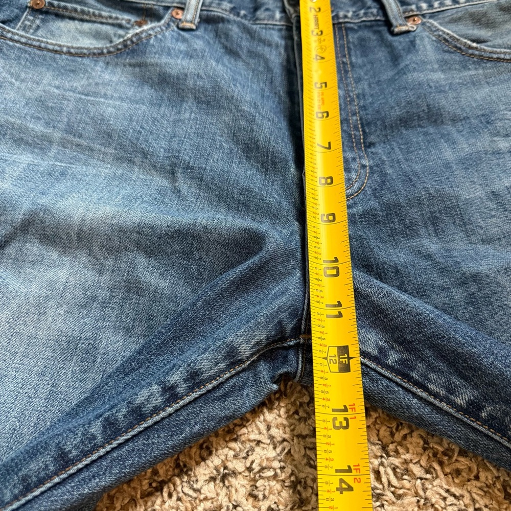 Lucky Brand 121 Slim Straight Denim Jeans Distressed Detail Men’s Size 36/32 - Picture 6 of 12